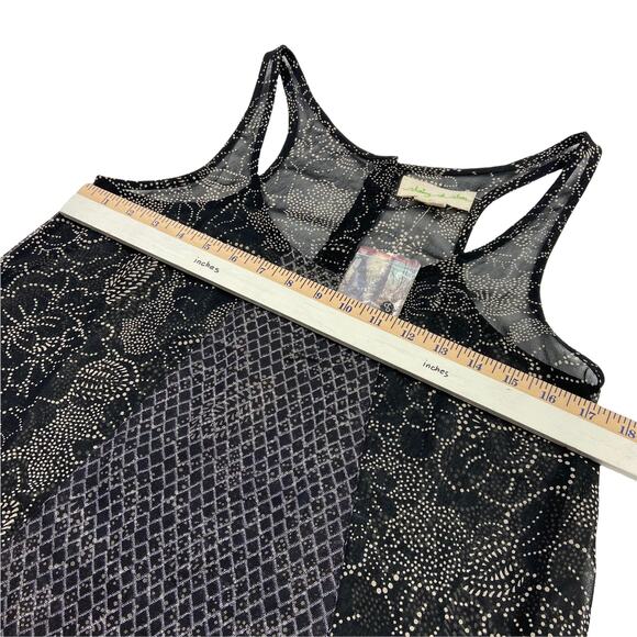 Staring at Stars Sheer Sleeveless Top Size Small - Picture 7 of 8